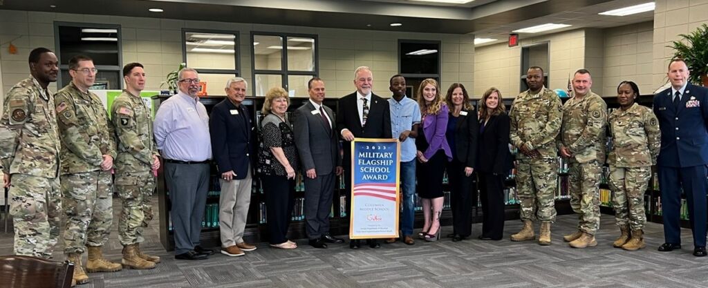 Columbia Middle School honored as a Military Flagship School