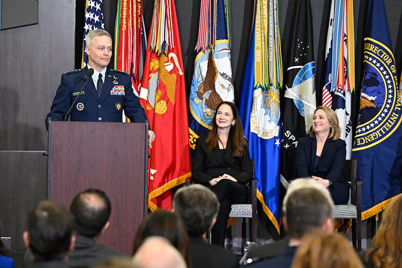 Cyber Command Flag Passed to Air Force General at Fort Meade Ceremony